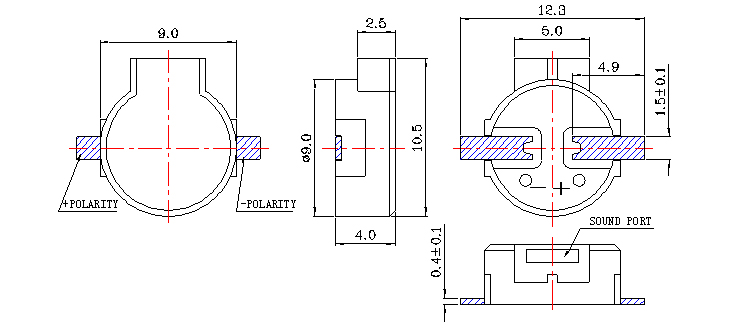 無(wú)源蜂鳴器SMD-090040H