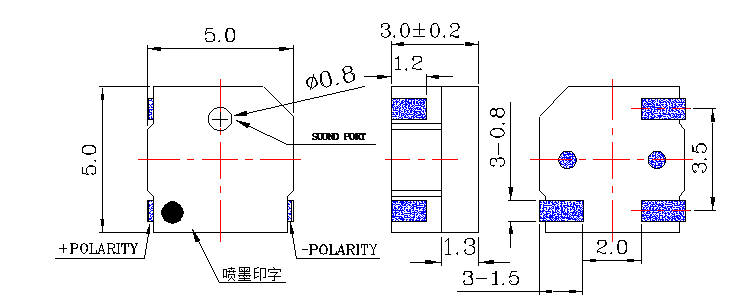 無源蜂鳴器SMD-050030F