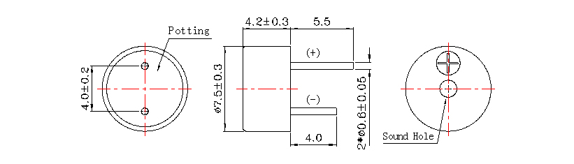 插針蜂鳴器FDB-075042F